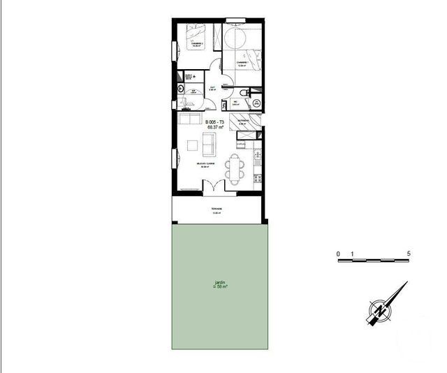 Appartement F3 à vendre - 3 pièces - 68.37 m2 - MIMIZAN - 40 - AQUITAINE - Century 21 Group Immo