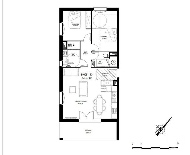 Appartement F3 à vendre - 3 pièces - 68.37 m2 - MIMIZAN - 40 - AQUITAINE - Century 21 Group Immo