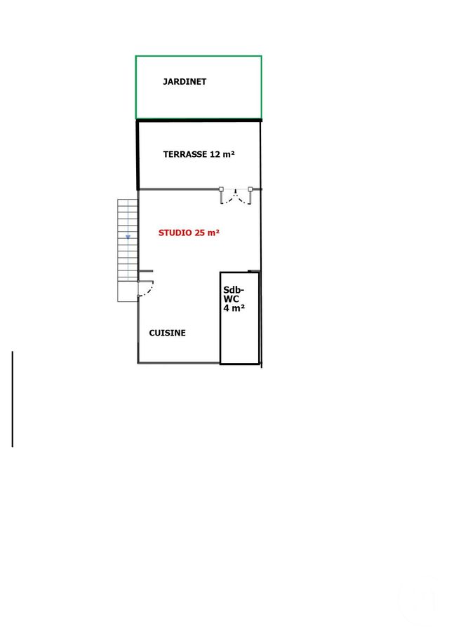 Appartement F1 à vendre - 1 pièce - 25.0 m2 - MIMIZAN - 40 - AQUITAINE - Century 21 Group Immo